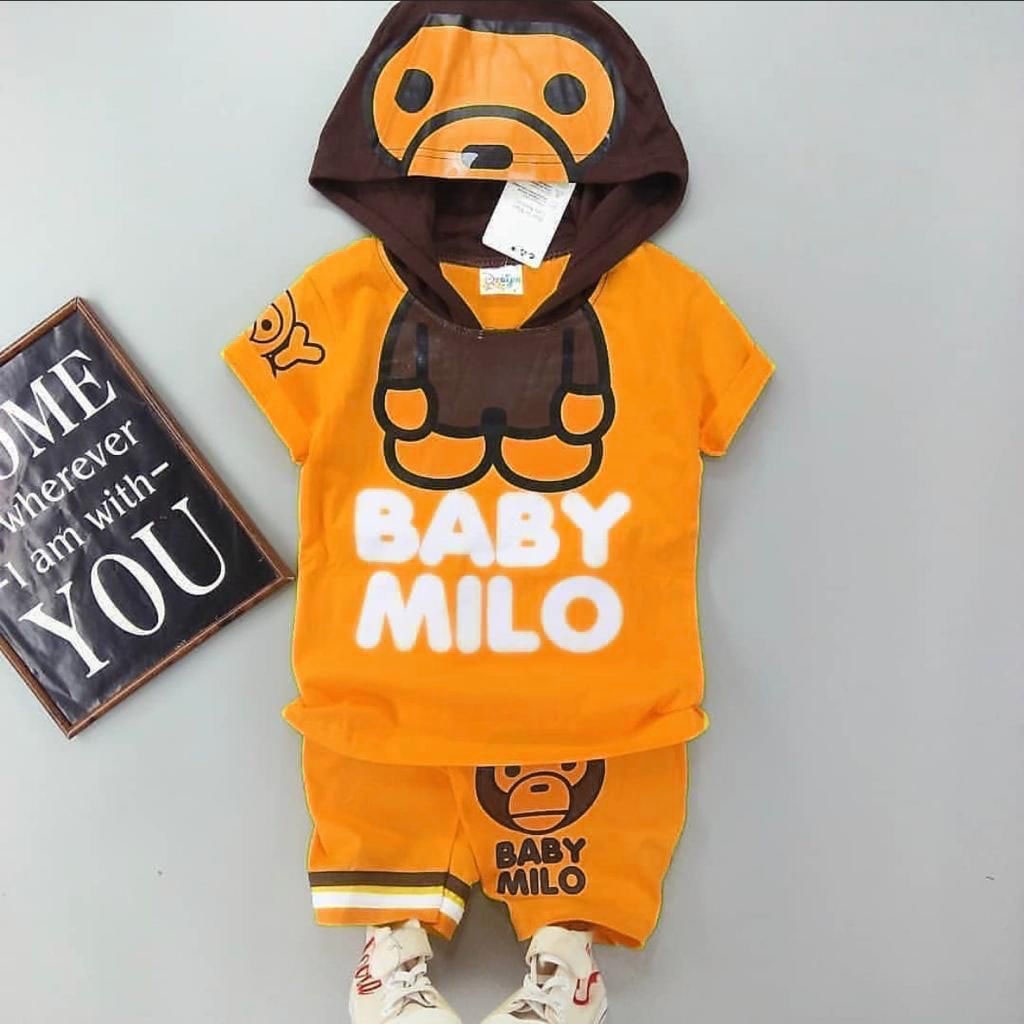 PROMO SETELAN BAJU ANAK HOODIE 1-5 TAHUN MOTIF BABYY MILLO SETELAN BAJU ANAK TERBARU SETELAN ANAK LAKI LAKI DAN PEREMPUAN