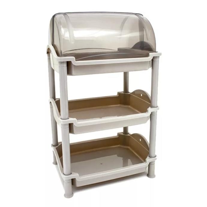 Rak Penyimpanan Makanan Serbaguna Rak Bumbu 3 Susun