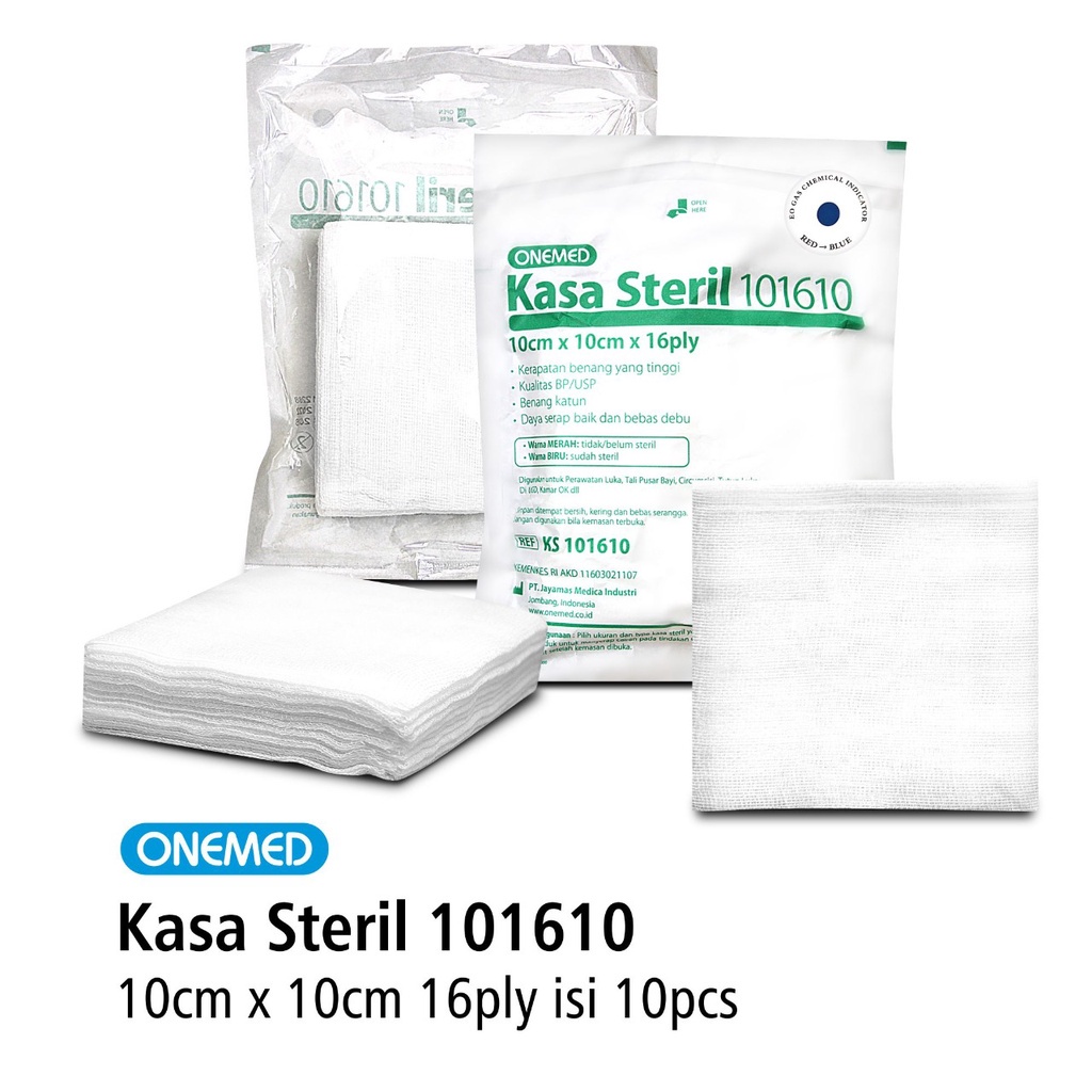 Kasa Steril 101610 OneMed 10x10cm 16 ply 10 pcs OJ