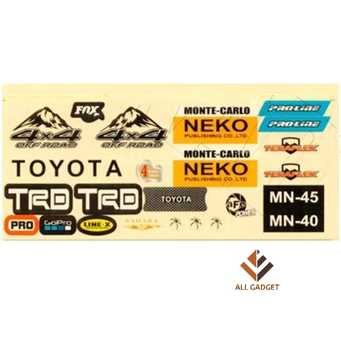 Sticker Body Rc MN D90 D91 MN99S MN45 WPL B14 B24 B16 B36 C14 C24