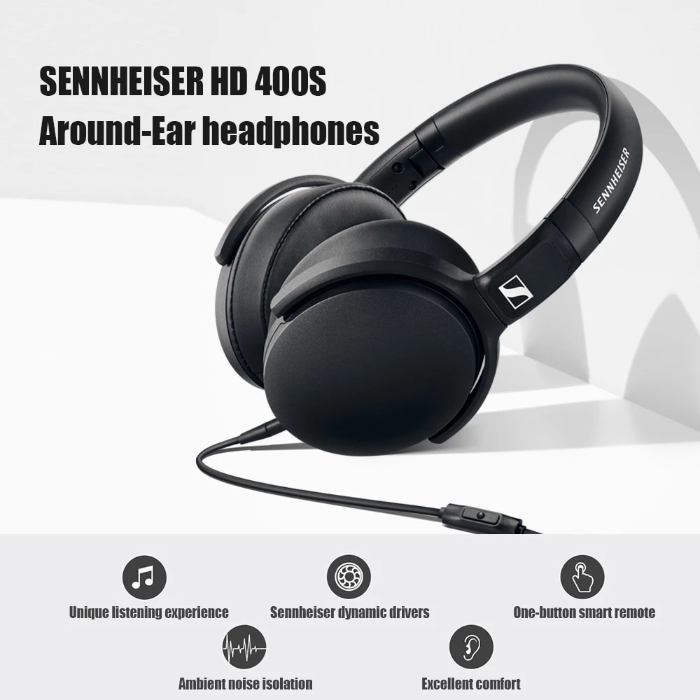 Sennheiser HD400S Headset Stereo Noise Reduction Dengan Kabel