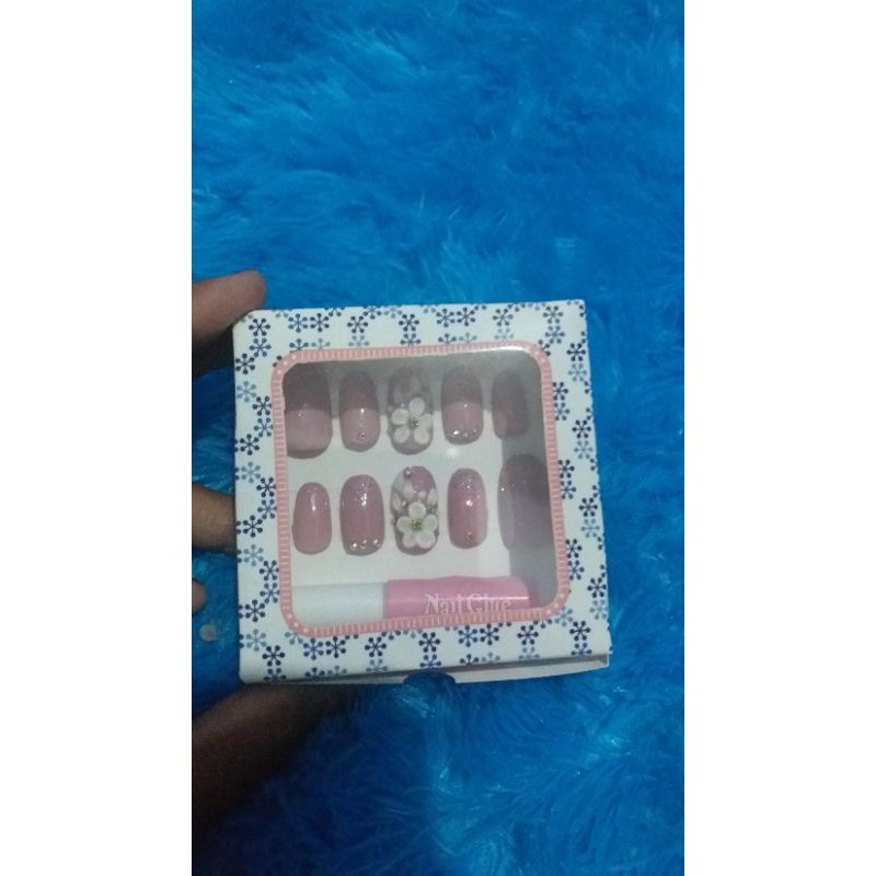 

Fake nail art akrilik free lem stik