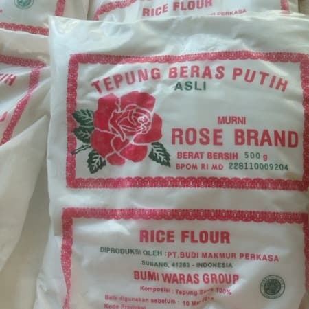 

Ketan-Beras-Tepung- Gojek / Grab Only Tepung Beras Putih Rose Brand 500 Gram -Tepung-Beras-Ketan.