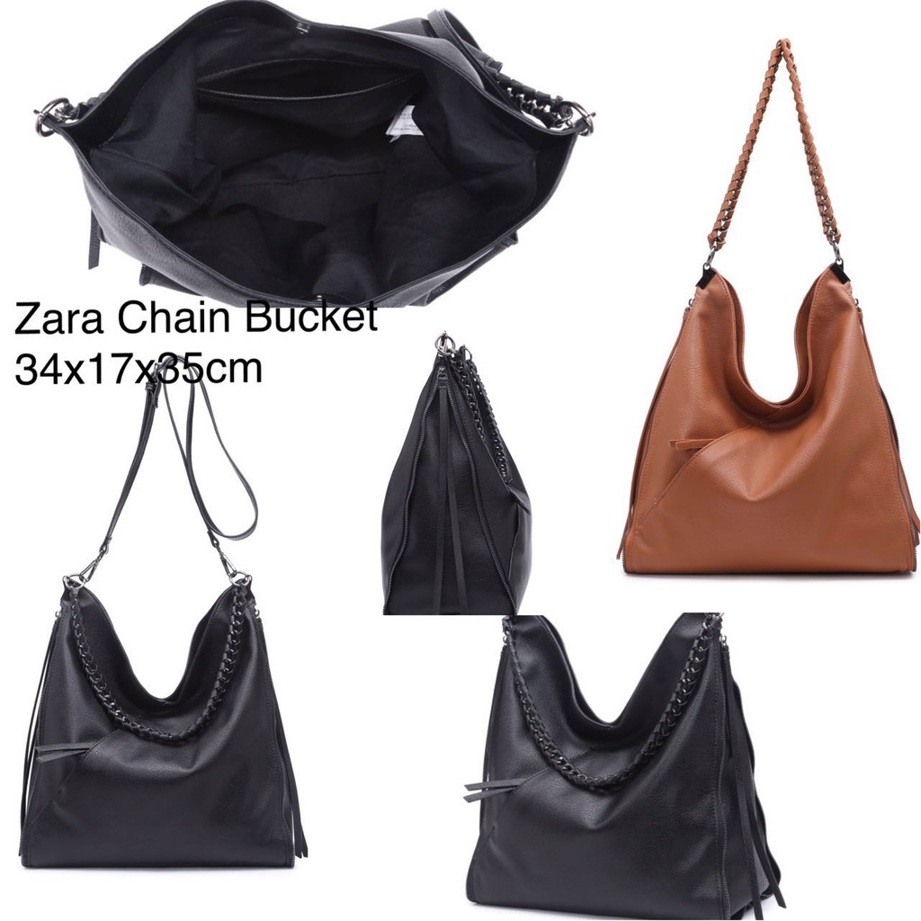 TAS ZARA HOBO CHAIN BUCKET ORIGINAL