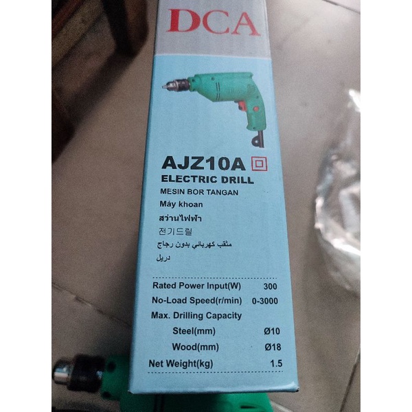 DCA AJZ10A eco drill AJZ 10A 1JZ 10 A mesin bor besi kayu