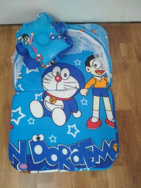 Kasur Bayi Lipat kulambu Doraemon murah