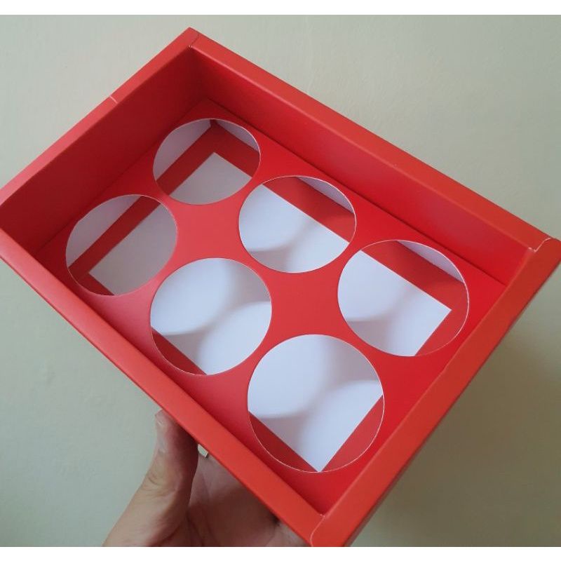 

Box Dus mika Kotak cupcake D. 6 cm + kartu ucapan