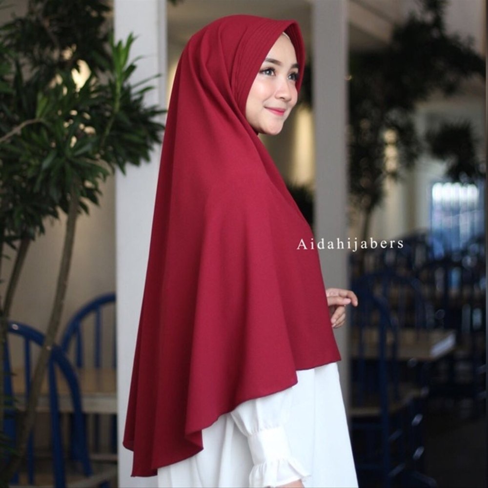 [HUSNA COLLECTION] Khimar Ped Ukuran XL Standar 75cm x 100cm / Kerudung Pet