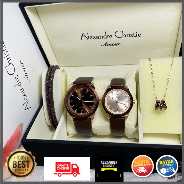 ORIGINAL JAM TANGAN COUPLE ALEXANDRE CHRISTIE COUPLE ORIGINAL ALEXANDER CHRISTIE COUPLE ORIGINAL AC8