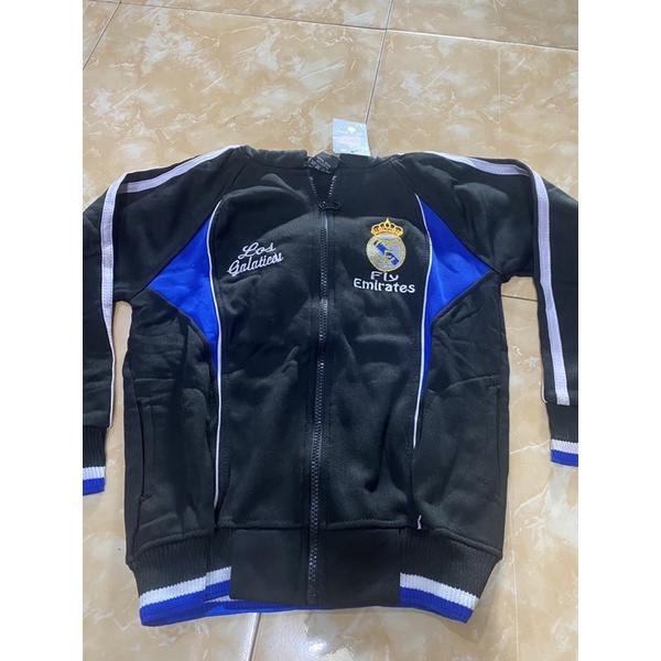 JAKET TRACTOP BOLA ANAK KIDS MU BARCELONA MADRID CITY MURAH