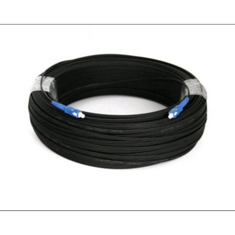 Cable Drop Core 50 M+Sling SC to SC Fiber Optic FTTH+Tali Sling