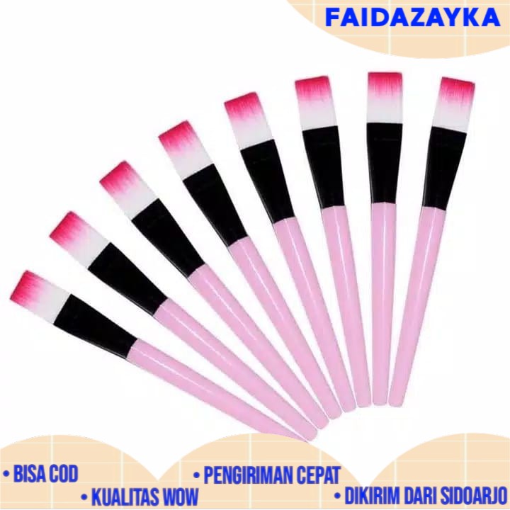 ZAYKA== Kuas Bulu Pink  Masker Makeup Import Murah Untuk Rias Wajah