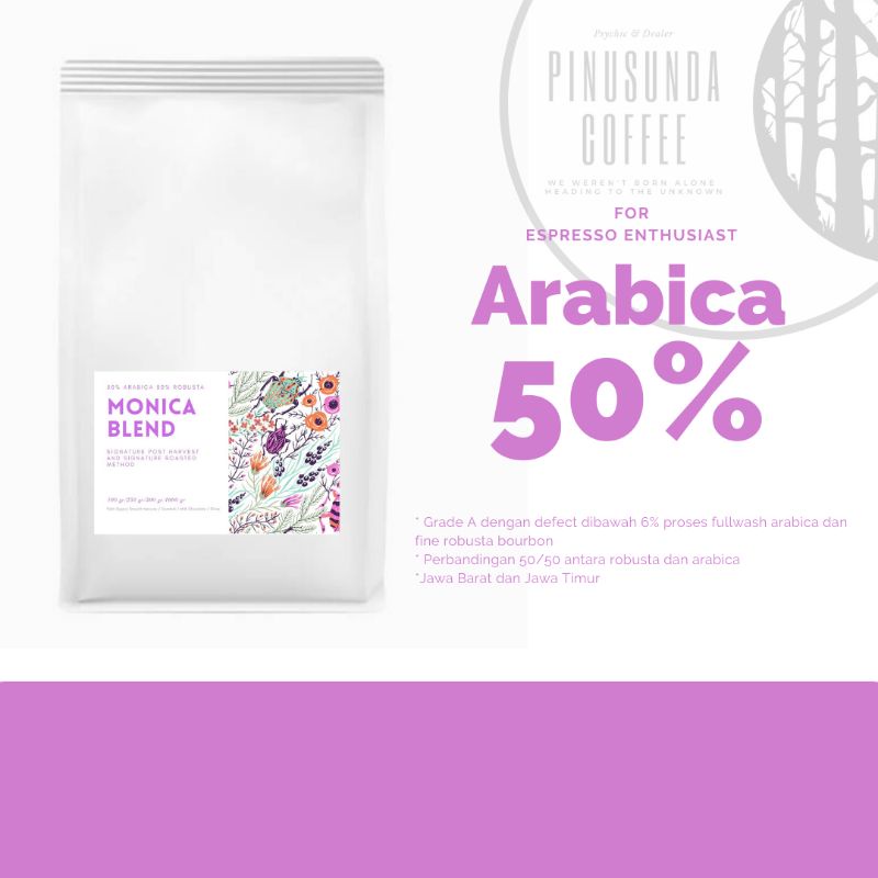 

BIJI KOPI BLEND ARABIKA 50 : 50 1KG