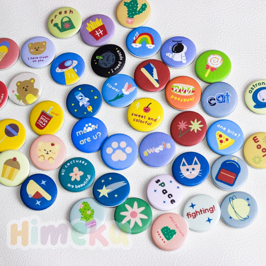 Pin Button Himeku isi 4