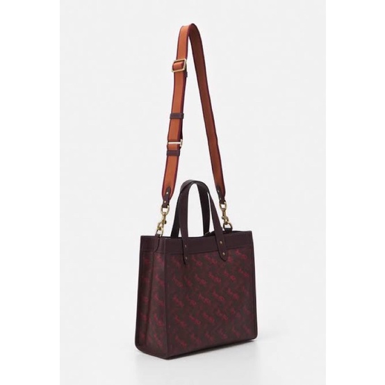 Coach Field Tote Oxblood Cranberry