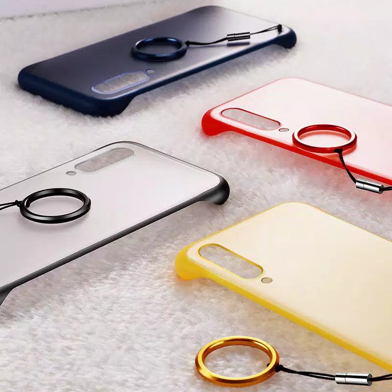 Samsung Galaxy J7 PRIME  Hard Case Frameless Transparent Matte Fingger Ring Casing