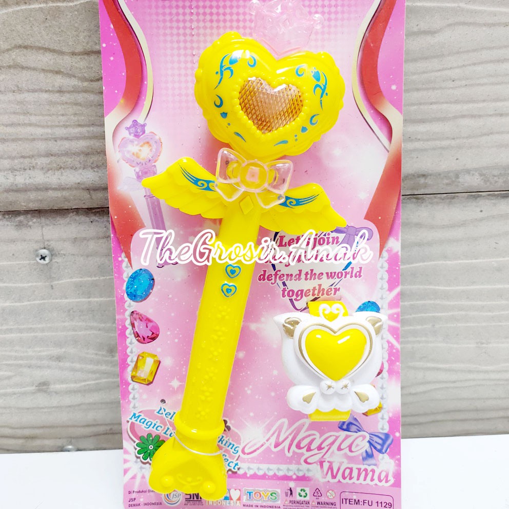 Princess Magic Wand Mainan Tongkat Gelang Peri Fairy Lampu Suara