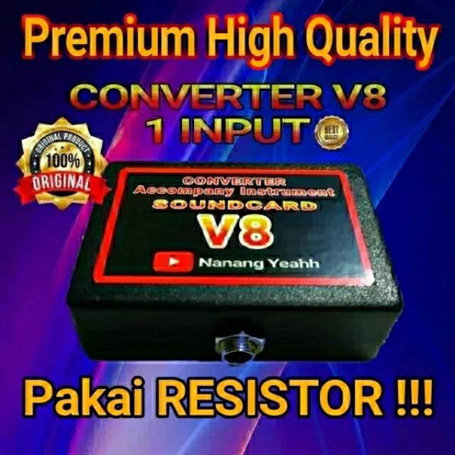 CONVERTER GITAR SOUNDCARD V8 1 INPUT