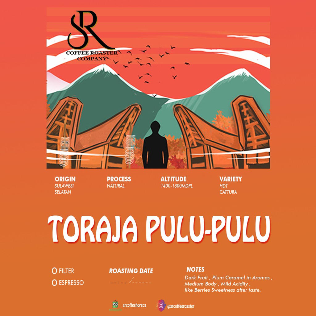 

Kopi Arabica Toraja Pulu Pulu Natural 200gr - Arabika Roasted Beans