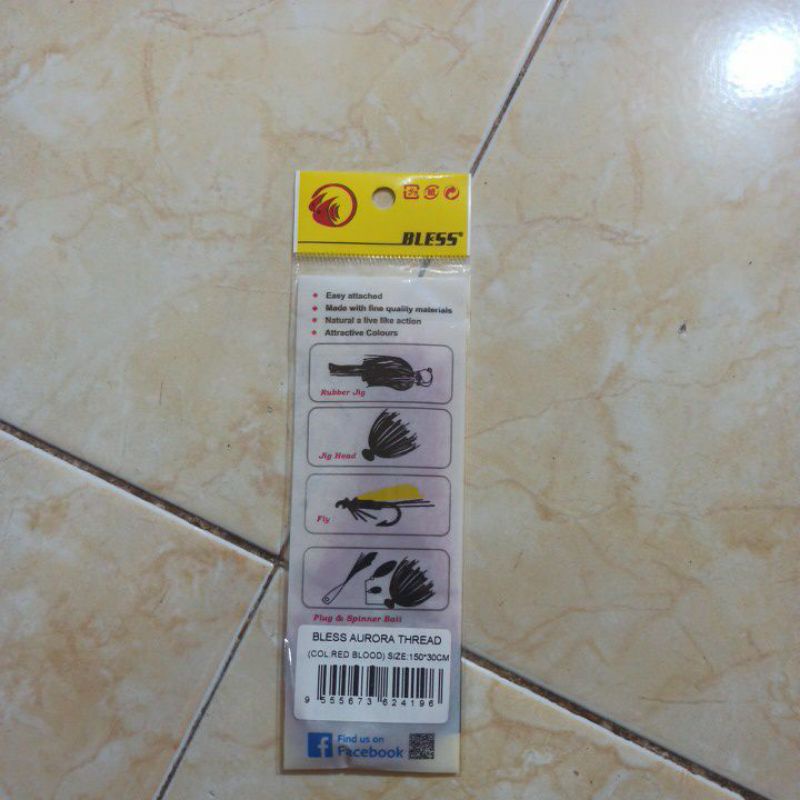 RAINBOW LINE BLESS BULU MUTIARA ASSIST HOOK FLY RUBBER JIG PLUG&amp;SPINNER BAIT