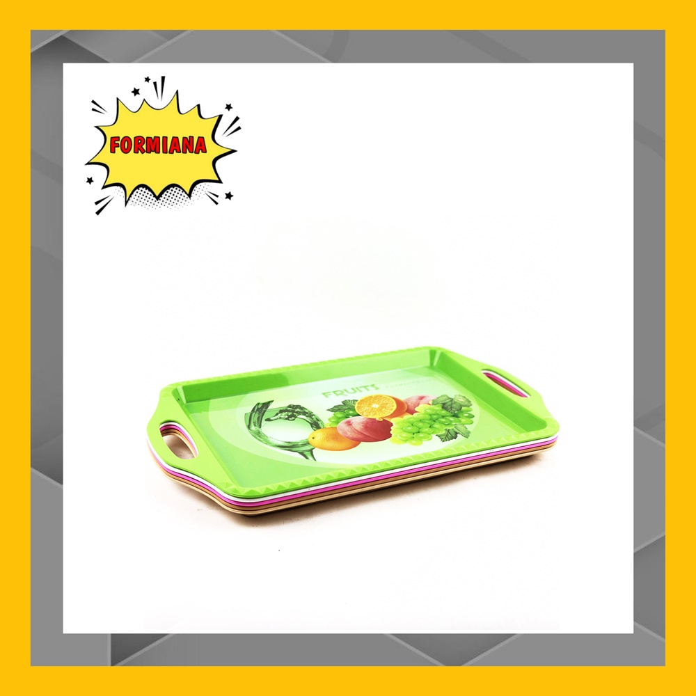 FM - Nampan baki MULTIPLAST Plastik Ukuran 43 x 29 x 4 cm - Random colour