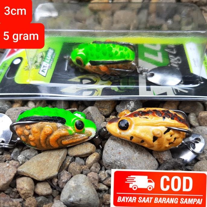 Soft Frog 3Cm 3D Terbaru 2021 Umpan Casting Gabus Terbaik Sae