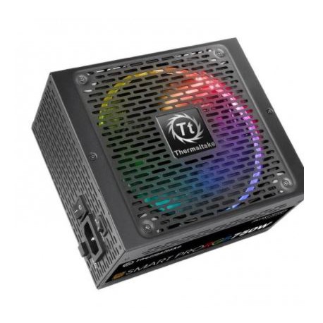 Psu gaming thermaltake 750w atx 80 plus bronze full modular 140mm fan smart pro rgb - Power supply 750 watt 80+