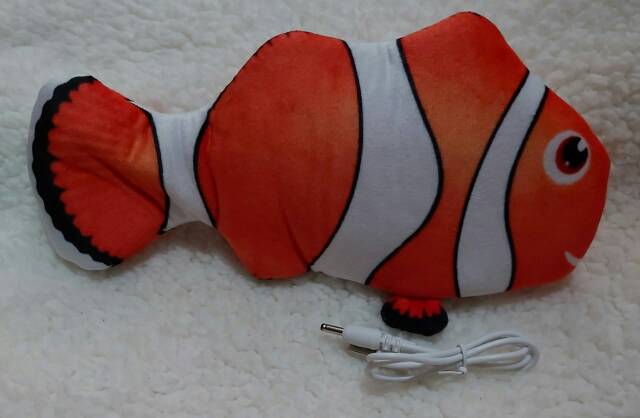 Boneka Ikan Nemo Ikan Mas USB Bisa Gerak Niru suara Musik LED Import