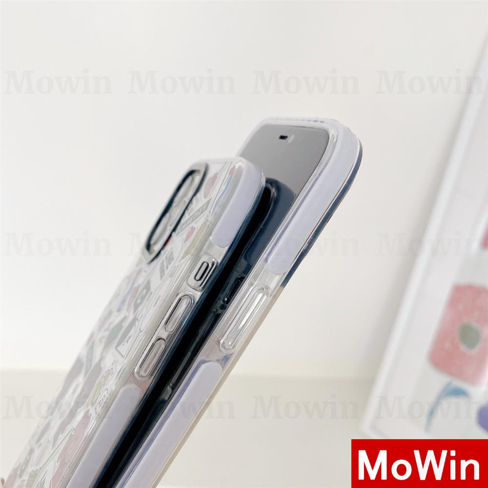 Mowin - Casing Silikon Iphone 11 7 8 Plus Se2020 Mini Xr 12 Xs 8 7plus Pro 11 8plus Max Motif Kartun