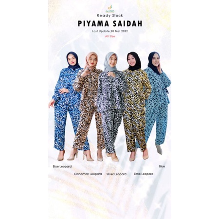 Piyama Saidah by deFARA, Piyama Motif Leopard, Piyama Motif Macan
