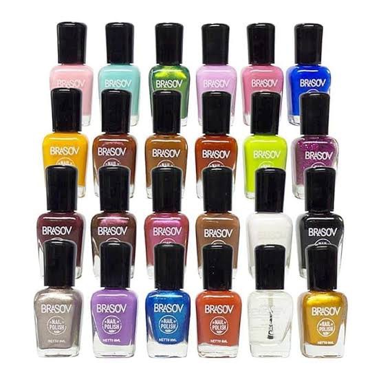 [24 PCS] KUTEK BRASOV ALL COLOR PERBOX ISI 24 PC ORIGINAL BPOM - KUTEKS - NAIL POLISH CAMPUR WARNA