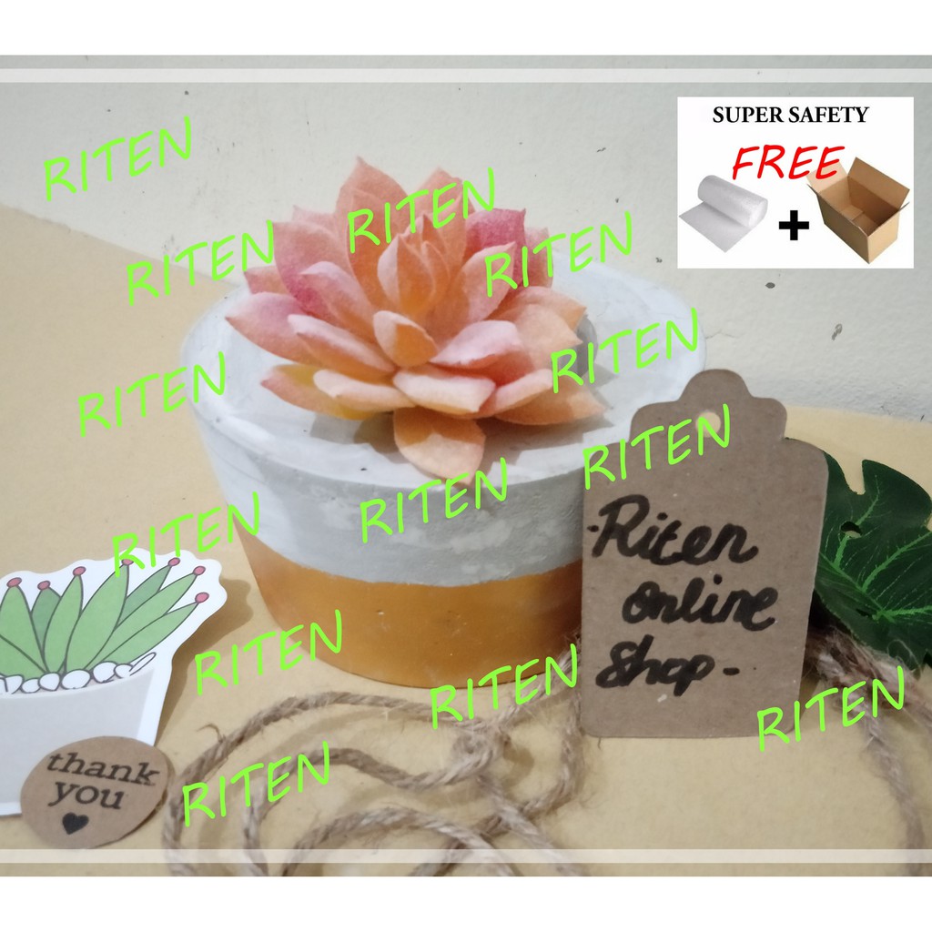 POT SEMEN MURAH, POT KAKTUS SUKULEN, CEMENT POT,CONCRETE PLANER UKURAN SEDANG