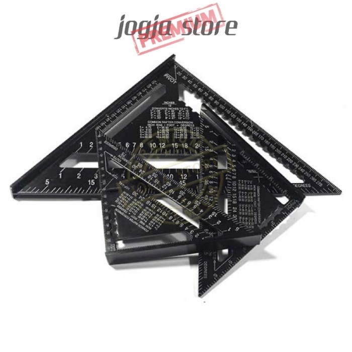 

Penggaris Siku Segitiga Tukang 7" / Speed Square 7 Inch Woodworking