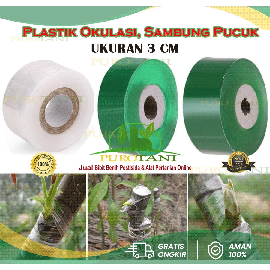 plastik grafting okulasi sambung batang pucuk 3cm