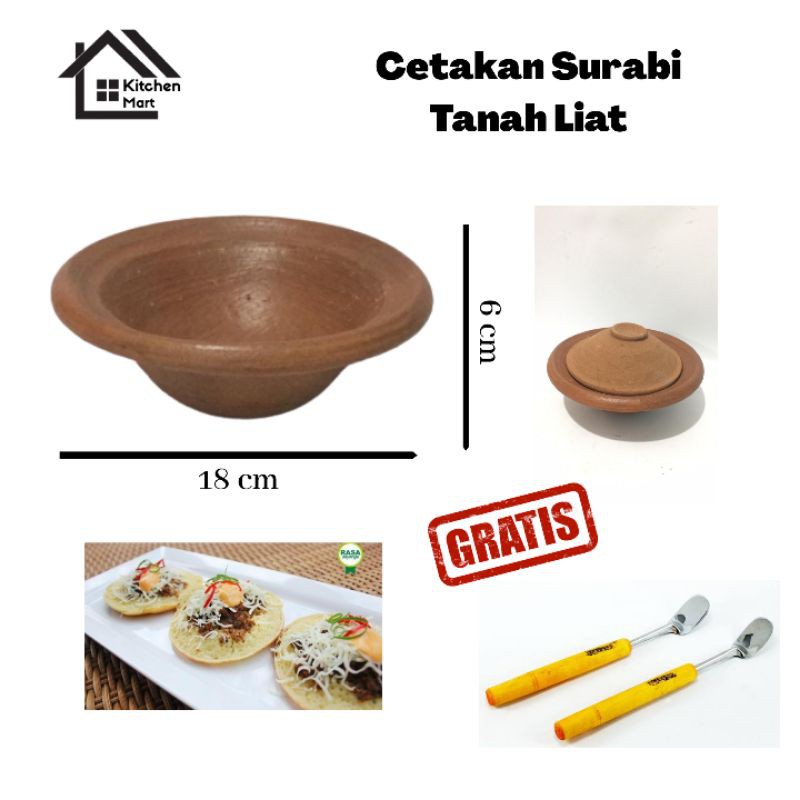 Cetakan Serabi Tanah Liat Cetakan Serabi Tanah