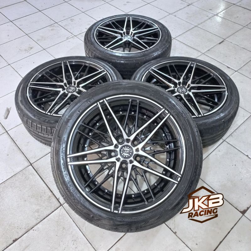 VELG SECOND JF LUXURY R17X7,5 HOLE 5X114 BUAT ERTIGA CIVIC FD CORTEZ BRV APV