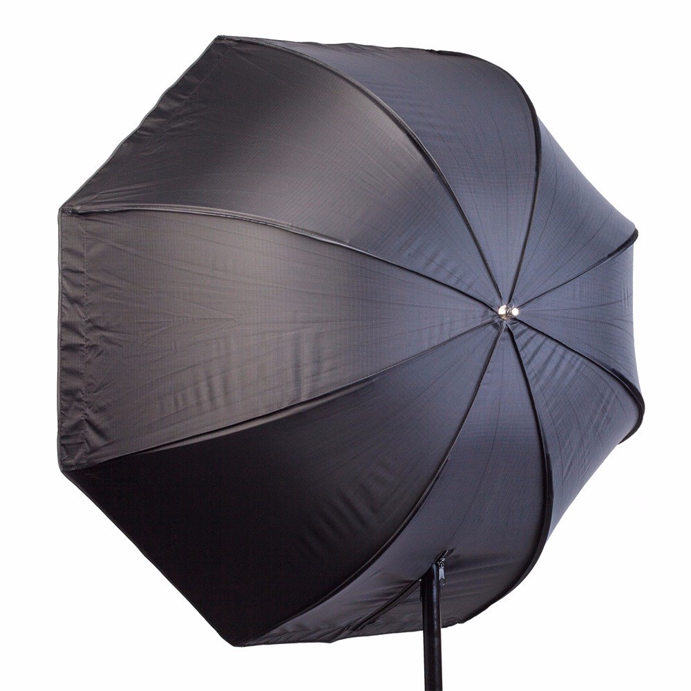 Payung Octagon Softbox Reflektor untuk Flash Speedlight 120CM - LD-TZ207 - Black/Silver