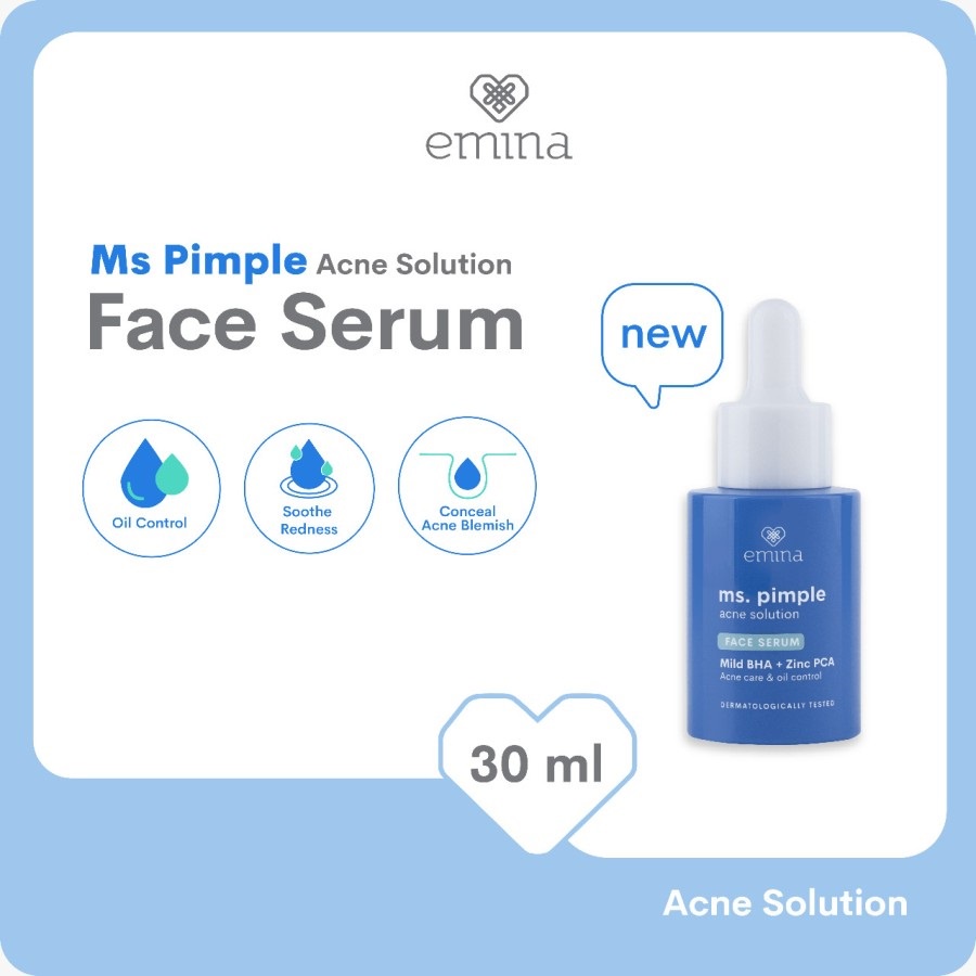 ★ BB ★ Emina Ms Pimple Acne Solution Face Serum 30 ml - Emina Acne Serum