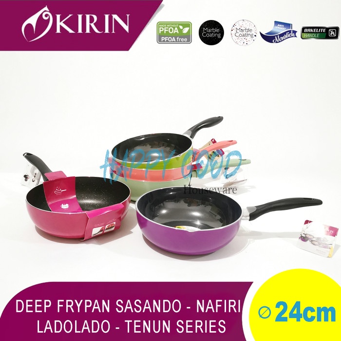 Jual KIRIN 24CM 5 VARIAN DEEP FRYPAN SASANDO/NAFIRI/LADOLADO/TENUN HJ