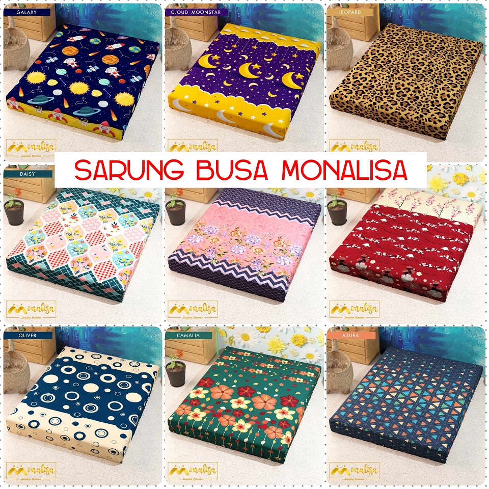 140X200X20 SARUNG KASUR/ BUSA MONALISA / SPREI RESLETING TERBARU ORIGINAL