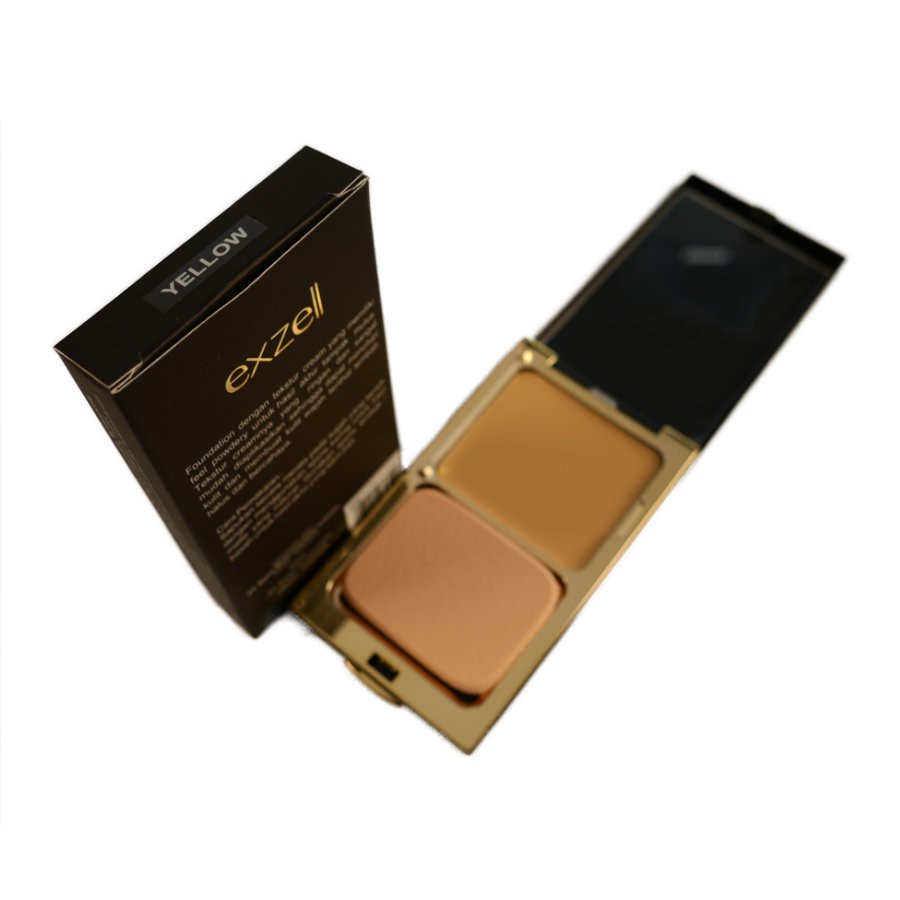 Cream Foundation Powdery Exzell 12g. Yellow