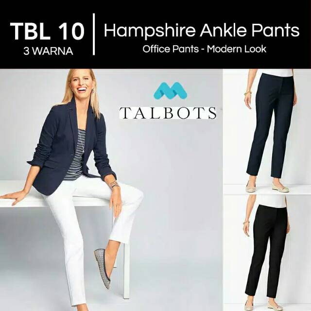 Talbots Hampshire Ankle Pants - Celana Wanita 7/8