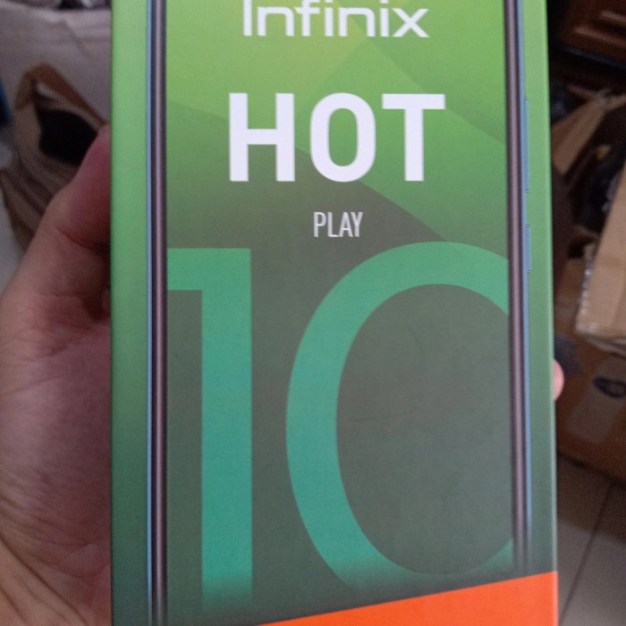 Infinix hot 10 play ram 2/32 resmi - Hitam
