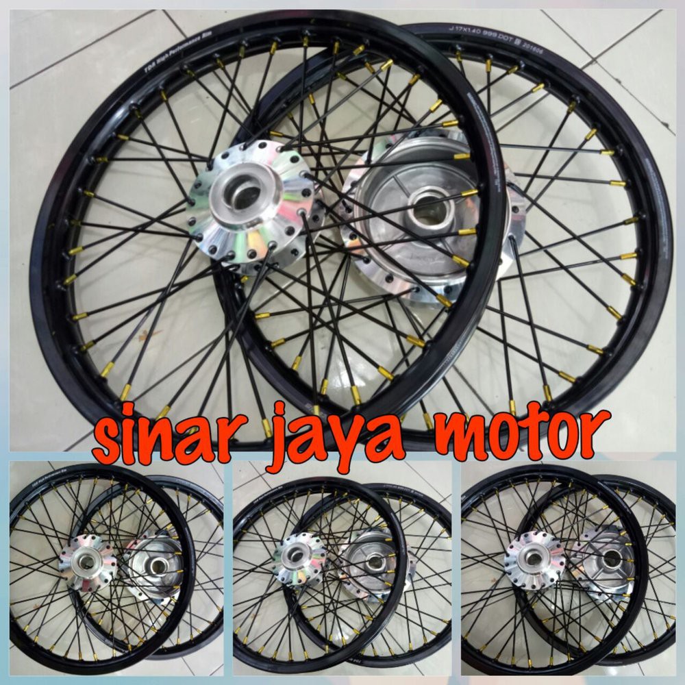 velg jari jari tromol ring 17 sepaket motor jupiter z. veg cod 50