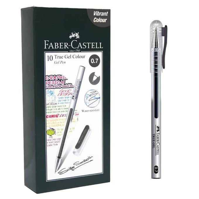 

Faber-Castell True Gel Pen -- Black Ink 0.7 mm BERGARANSI