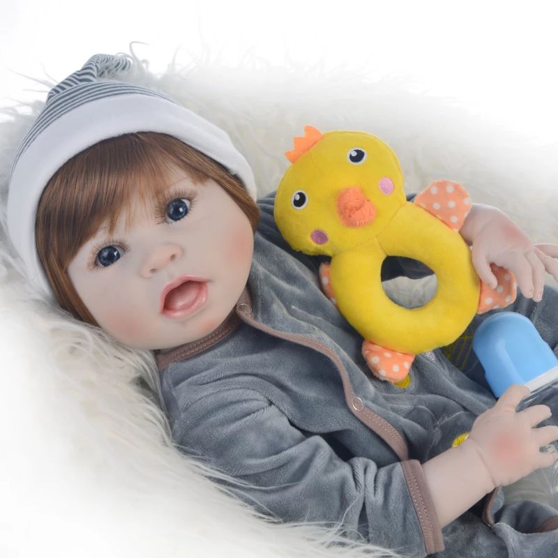 Boneka Reborn Premium Cowok Laki2 Full Silikon Premiun 60 cm