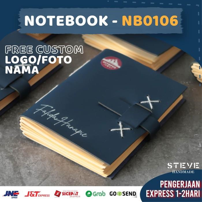 

Notebook Kulit Buku Tulis Catatan Free Custom nama & Logo NB0106 Steve