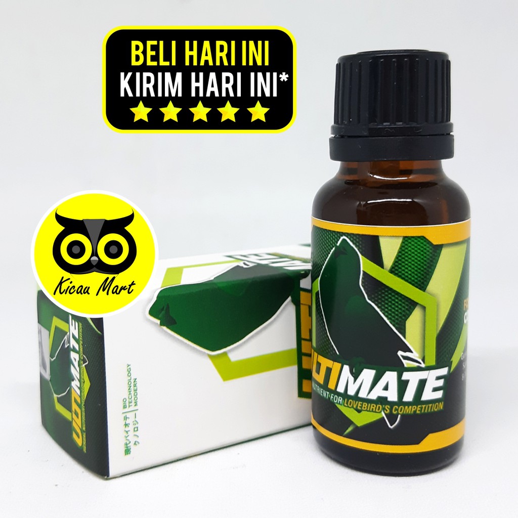 VITAMIN OBAT BURUNG LOVEBIRD ULTIMATE HERBAL ORBIRD PENAMBAH NGEKEK KONSLET ATASI MACET BUNYI VUDHEOR