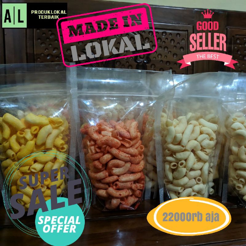 

Makaroni keju kraft, Berbagai varian rasa, Cemilan murah dan sehat, Rasa renyah dan nikmat pastinya