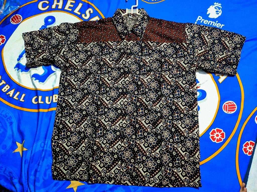 M, L, Xl, Xxl, Xxxl, Xxxxl, Xxxxxl Kemeja Batik Pria Lengan Pendek Jumbo Baju Batik Pria